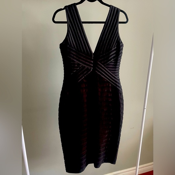 Laura Black Evening Dress Size 10 - Picture 2 of 4